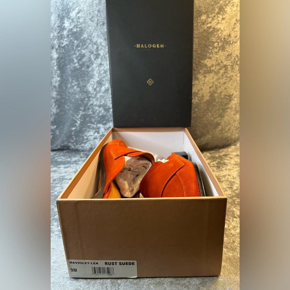 Halogen Rust Suede Mule